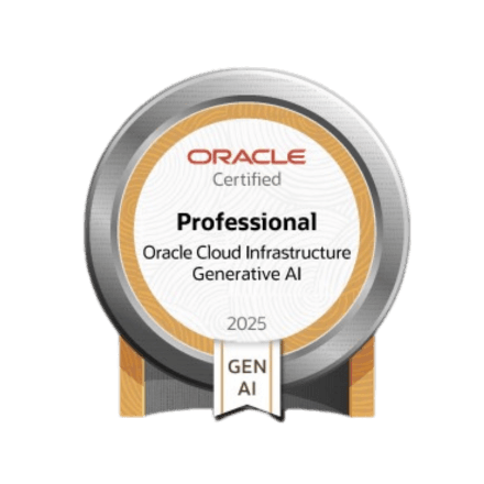 Oracle Generative AI Professional certificate medallion